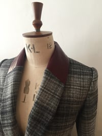 Image 5 of Leather shawl collar Agnes jacket