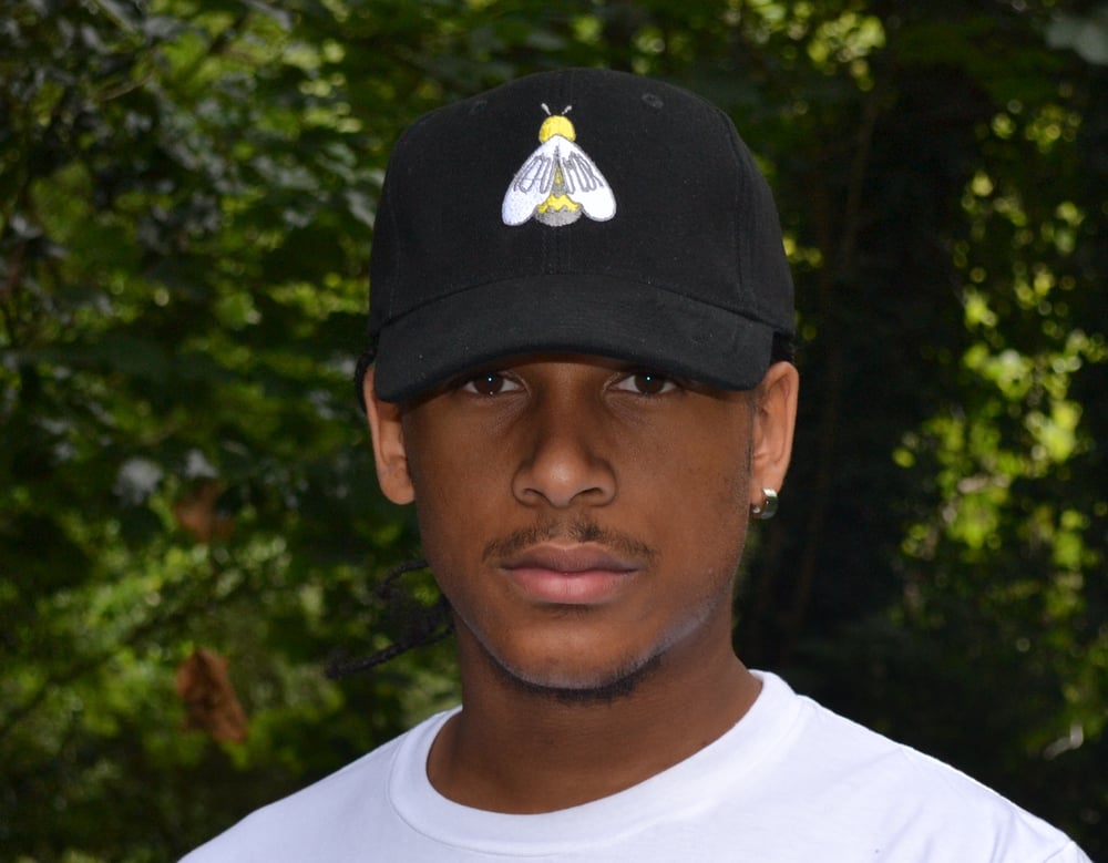 Image of Black 'Just Bee' cap