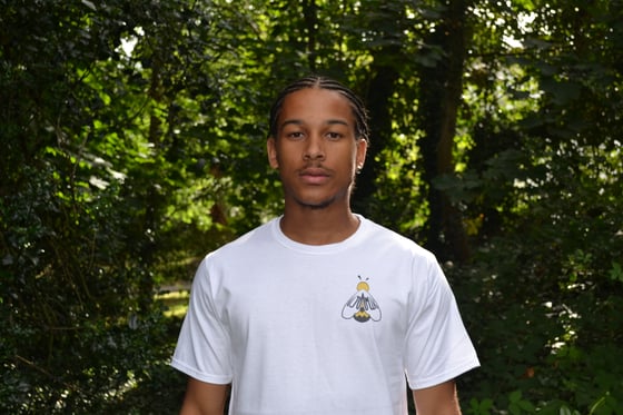 Image of White 'Just Bee' Tee