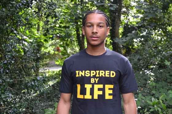 Image of Black 'Inspired By Life' Tee