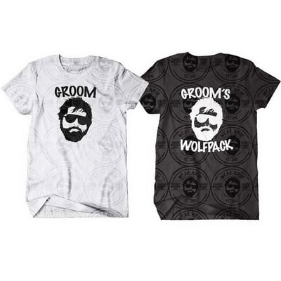 Image of Groom's Wolfpack Bachelor Party Tees