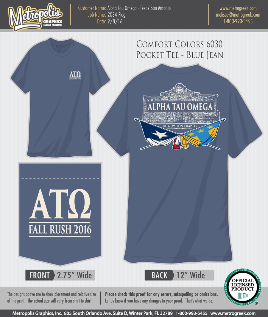 Image of Fall 2016 Rush Shirt