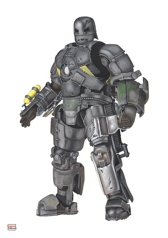 Image of Iron Man Mark 1 Armour print