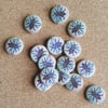 Manchester Bee Tile Button Pin Badge