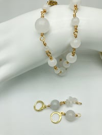 Image 4 of Jade necklace and earrings set 