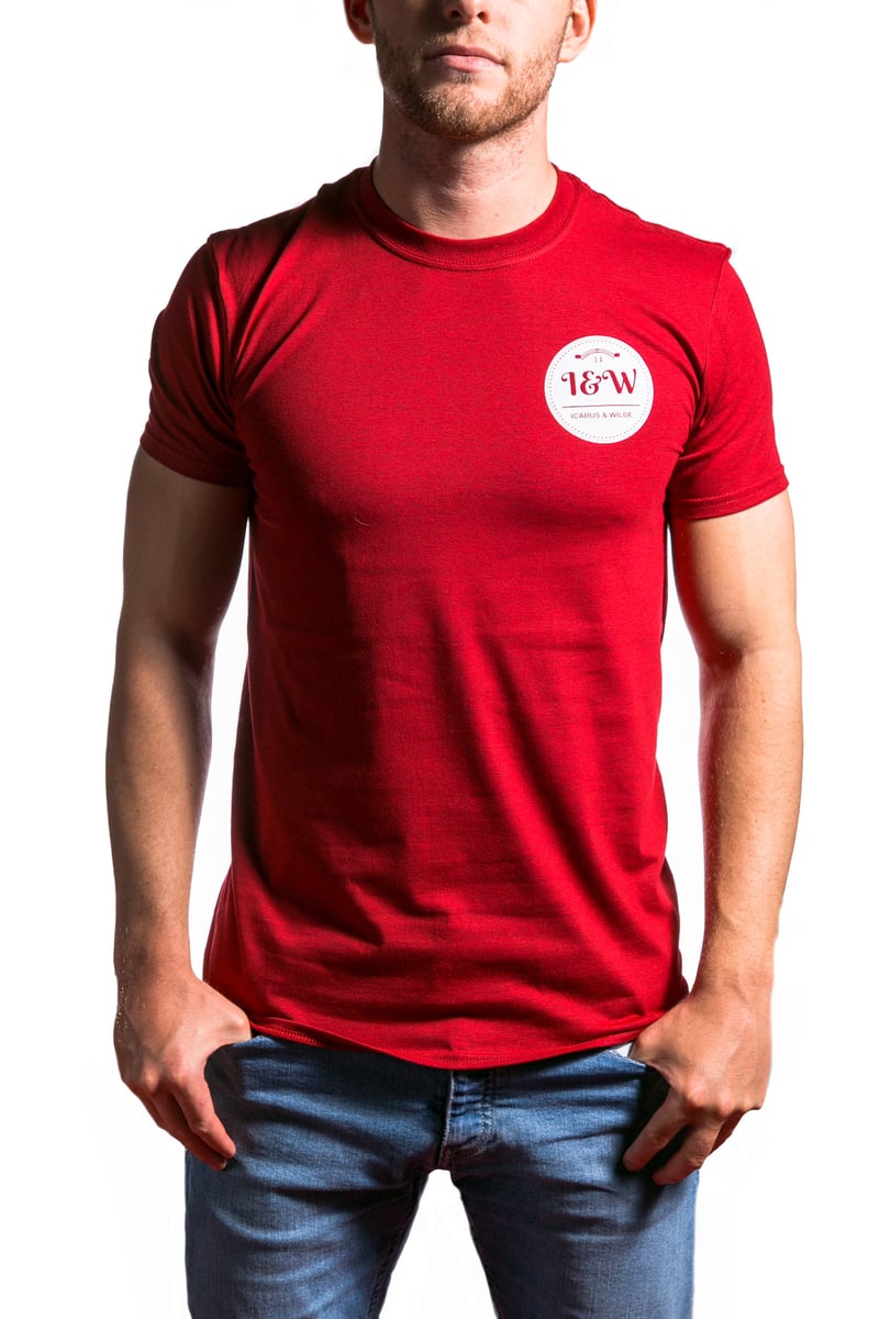 Icarus & Wilde Red Marl I&W Tee