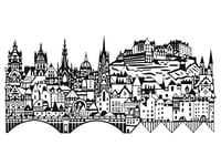 Edinburgh Skyline screen print