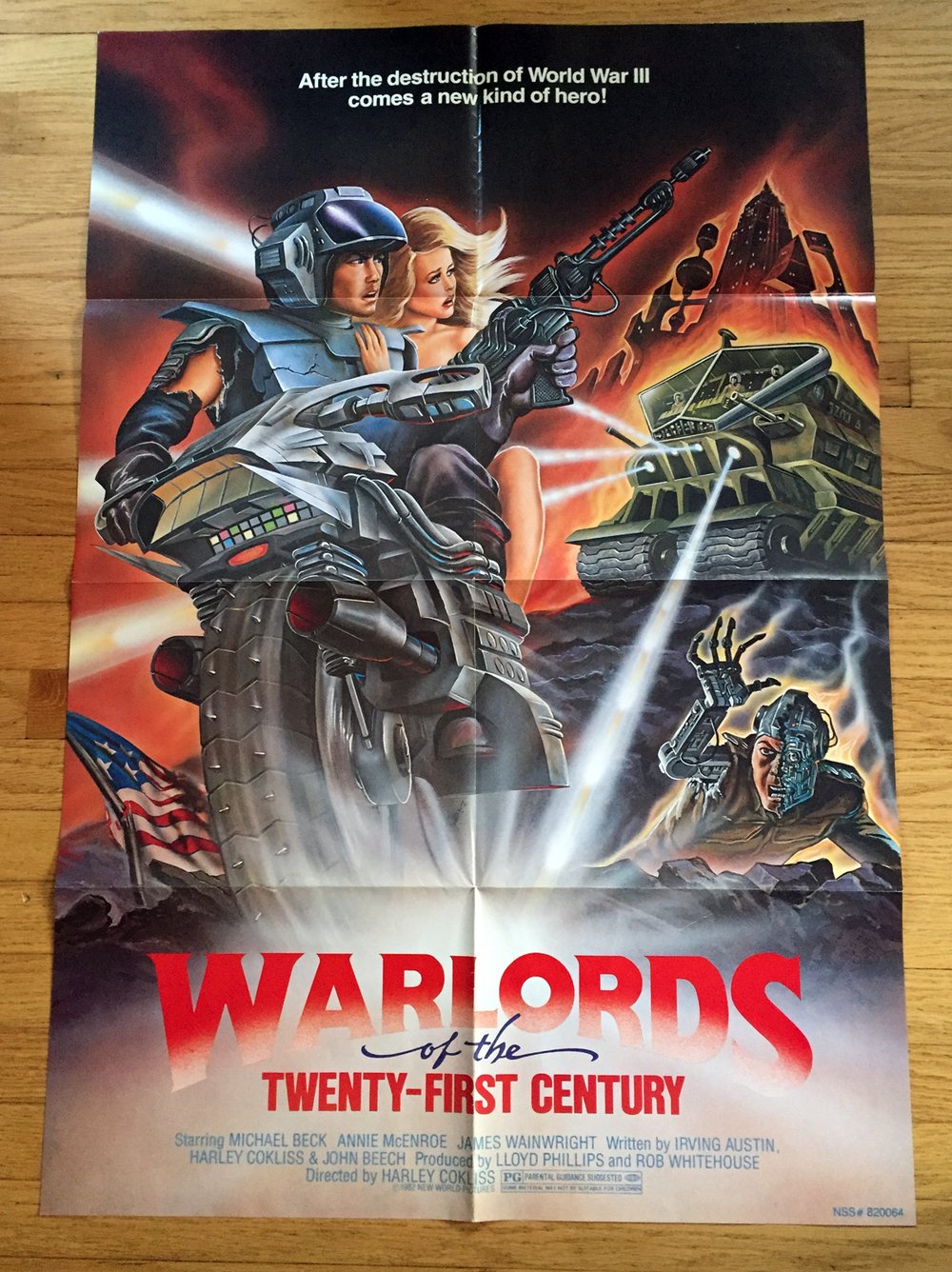 1982 WARLORDS OF THE TWENTY-FIRST CENTURY Original U.S. One  Sheet Movie Poster