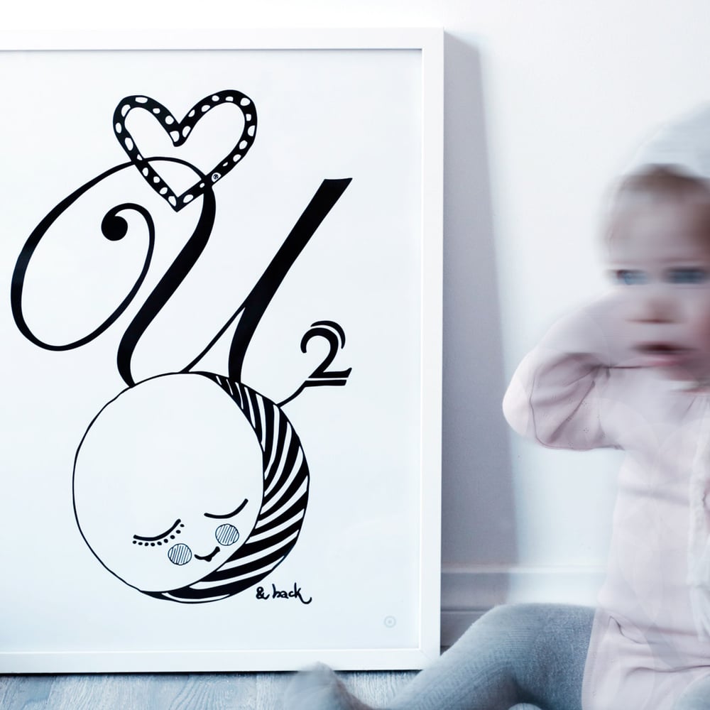 Love You 2 The Moon Back Poster Titt Tei Love You 2 The Moon Back Poster Titt Tei