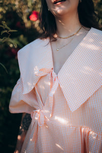 Image 8 of Blouse Chihiro [vichy pêche]