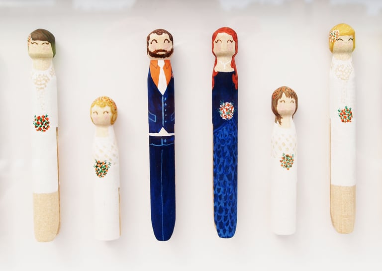 Wedding Peg Portrait Image 3