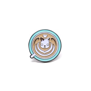 Image of Daydream Nimbus Latte art Pin - Heart