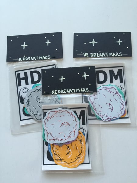 Image of HE DREAMT MARS - Sticker Pack