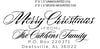 Merry Christmas Return Address Stamps