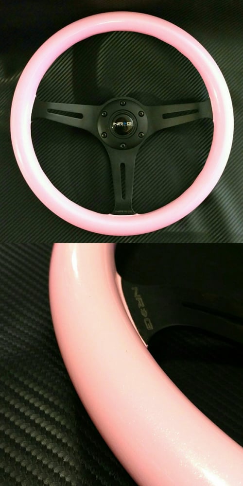 Image of NRG Pink steering wheel