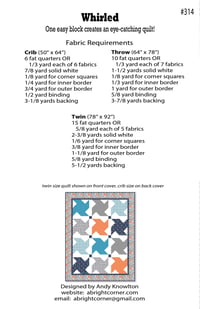 Image 2 of Whirled quilt pattern - PDF version