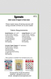Sprouts Table Runner and Topper pattern - PDF version