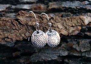 Image of James I Tudor Rose & Thistle Halfpenny Earrings