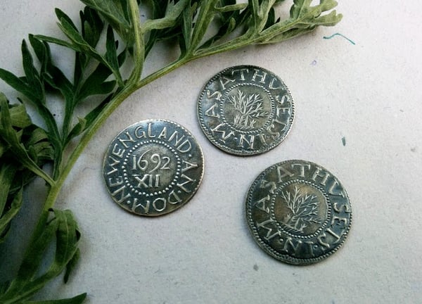 Image of Salem Witch Trial 'Oak Tree' Coins of 1692