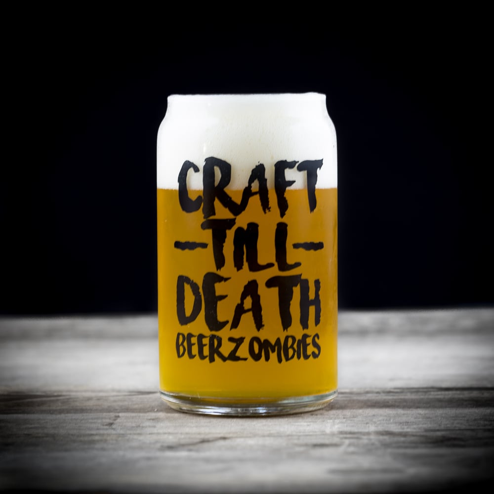 Beer Zombies Craft Can Glass