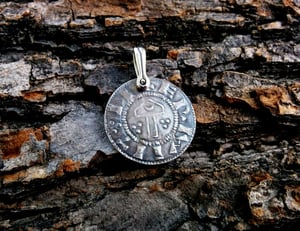 Image of Viking 'Hammer and Sword' Pennies of York Pendant