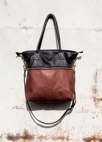 Image 3 of Leather Tote Bag - with shoulder strap - more colours available