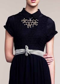 Image 1 of Large Diamond Structure Necklace