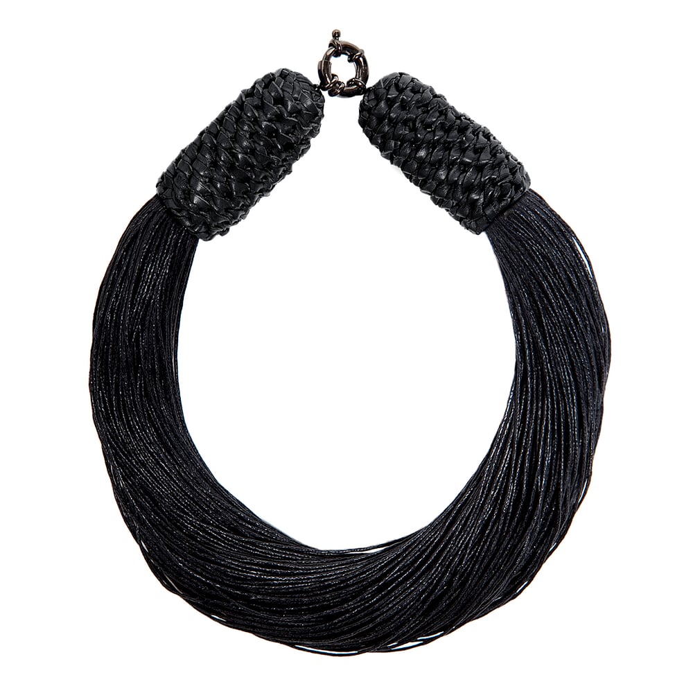 Image of Black "Tropics" Neckpiece