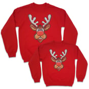 Image of Matching Reindeer Sweatshirts - Combo Pack (Adult and Childs)