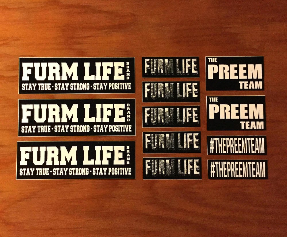 Image of FURM LIFE Sticker Set + Extras