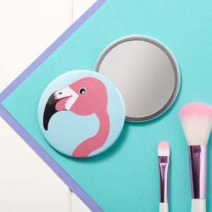 Image of Miss Flamingo Pocket Mirror