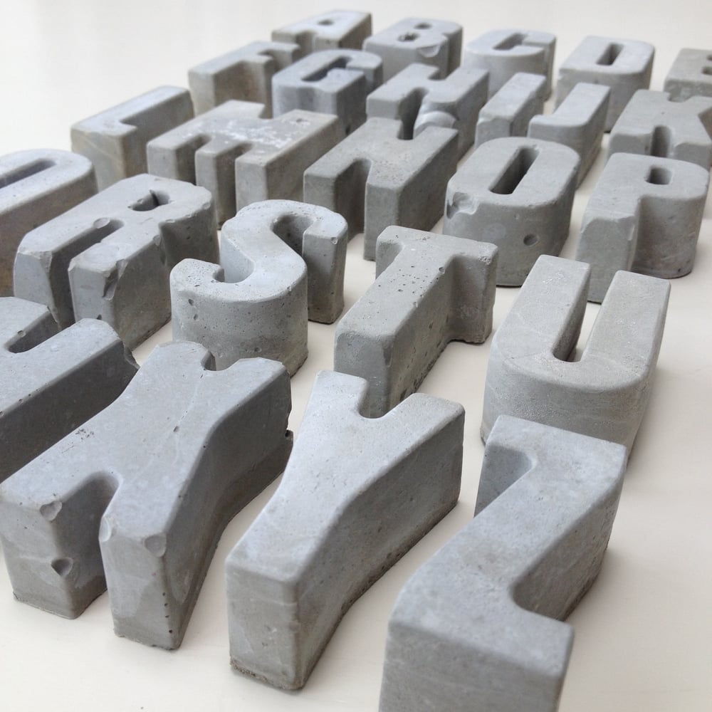 Image of Concrete letters