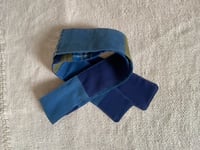 Image 1 of upcycled blue belt 