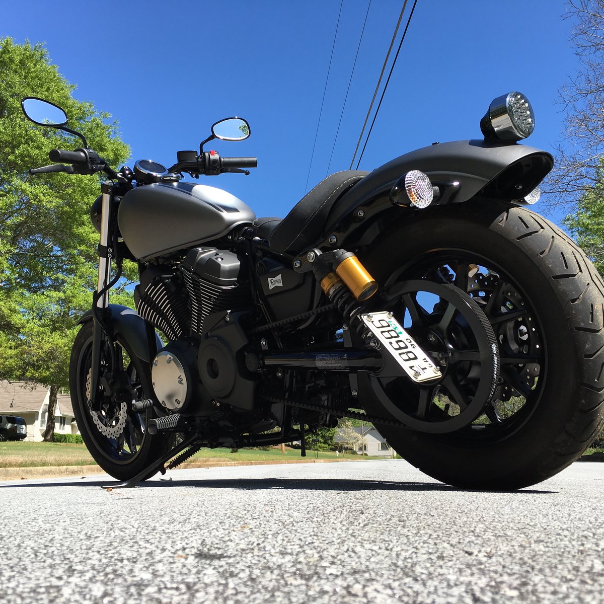 Yamaha bolt license store plate mount