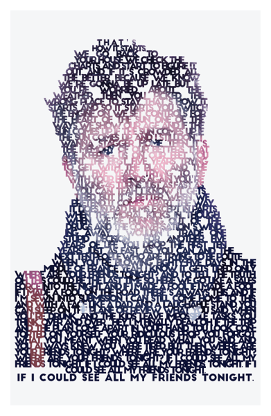 Image of LCD Soundsystem - All My Friends A3 Poster
