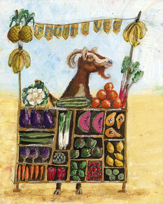 Image of Fruit and Veg Painting