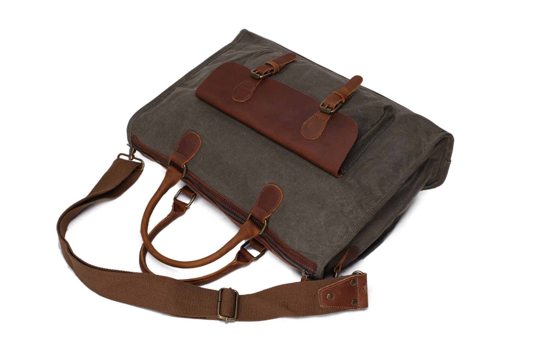 MoshiLeatherBag - Handmade Leather Bag Manufacturer — Waxed Canvas Leather Messenger Bag, Laptop ...