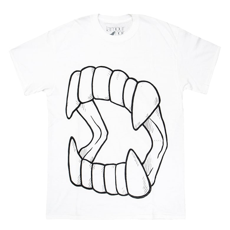 Image of FANGS TEE WHITE