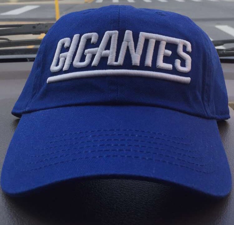 Image of GIGANTES Blue Dad hat/cap (New york Giants dad hat)