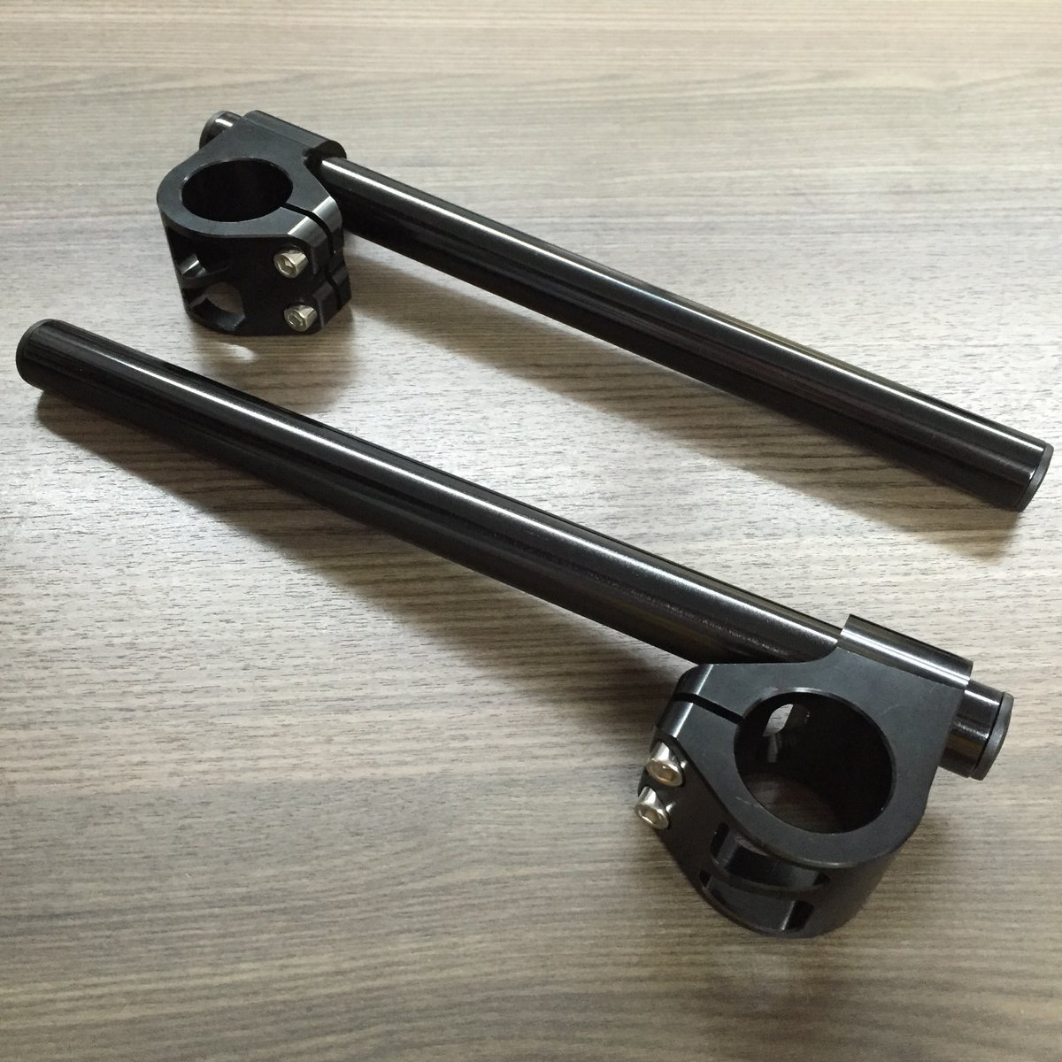 Image of CNC Clip-ons Black 7/8"