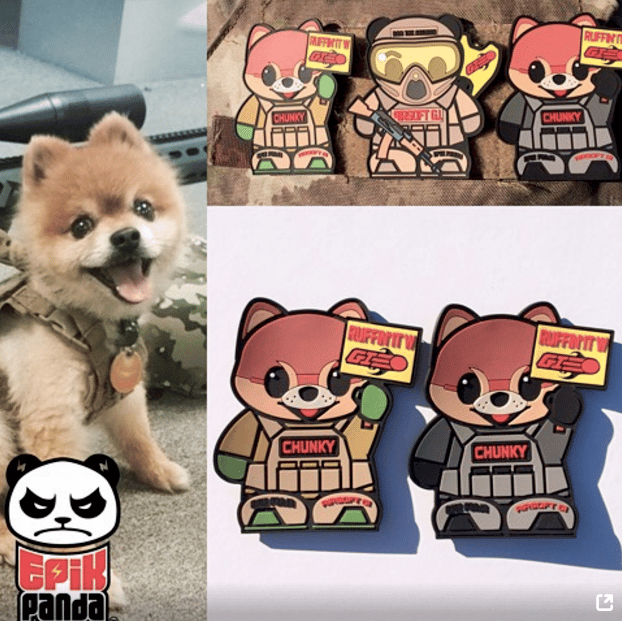 Image of Airsoft GI x Epik Panda Chunky Patch (Custom)