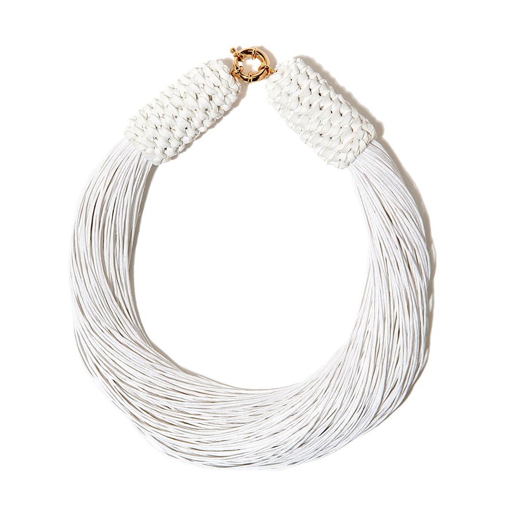 Image of White "Tropics" Neckpiece