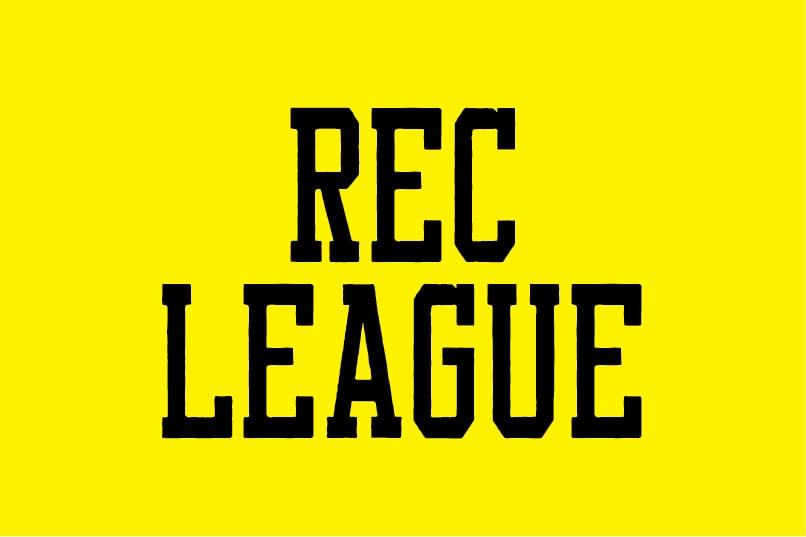 Image of Rec League font