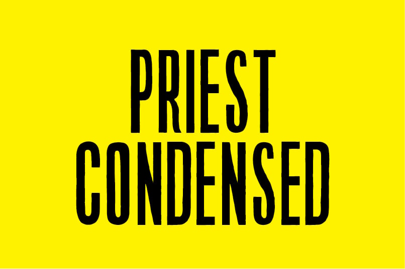 Image of Priest Condensed font