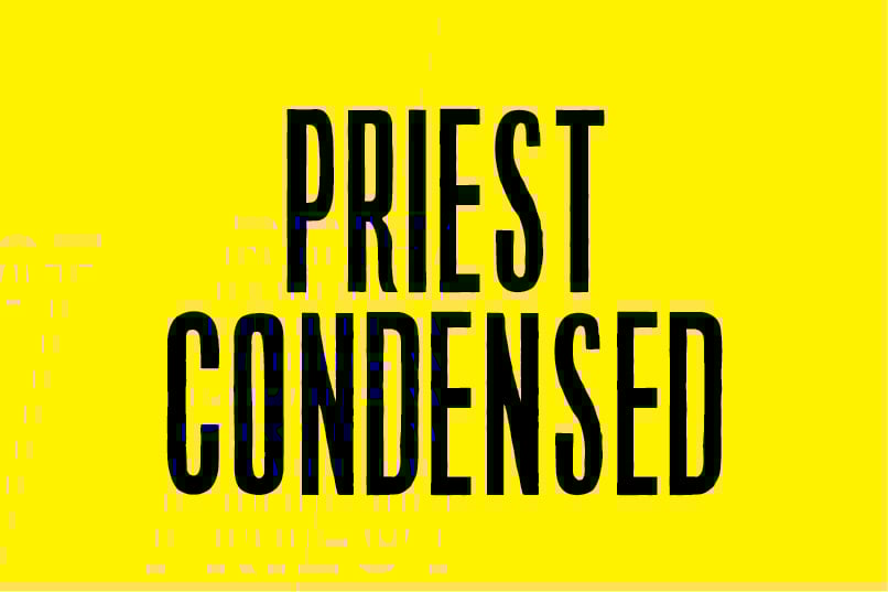 Image of Priest Condensed font