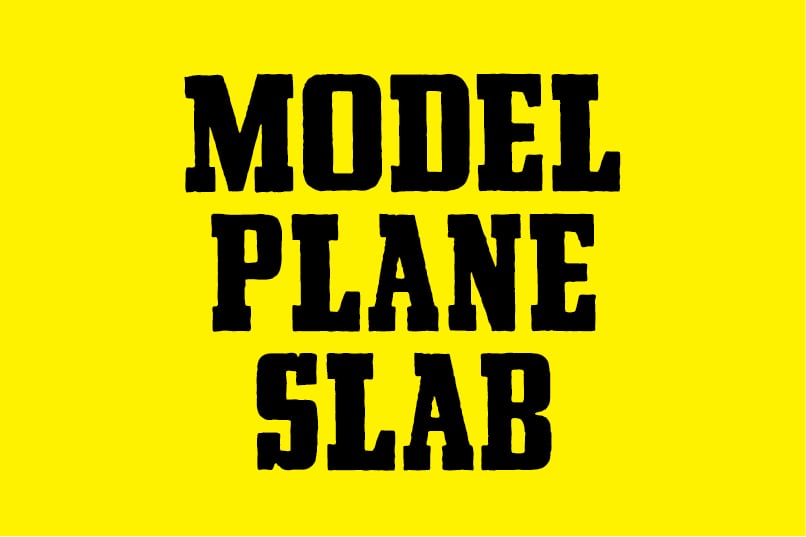 Image of Model Plane Slab font