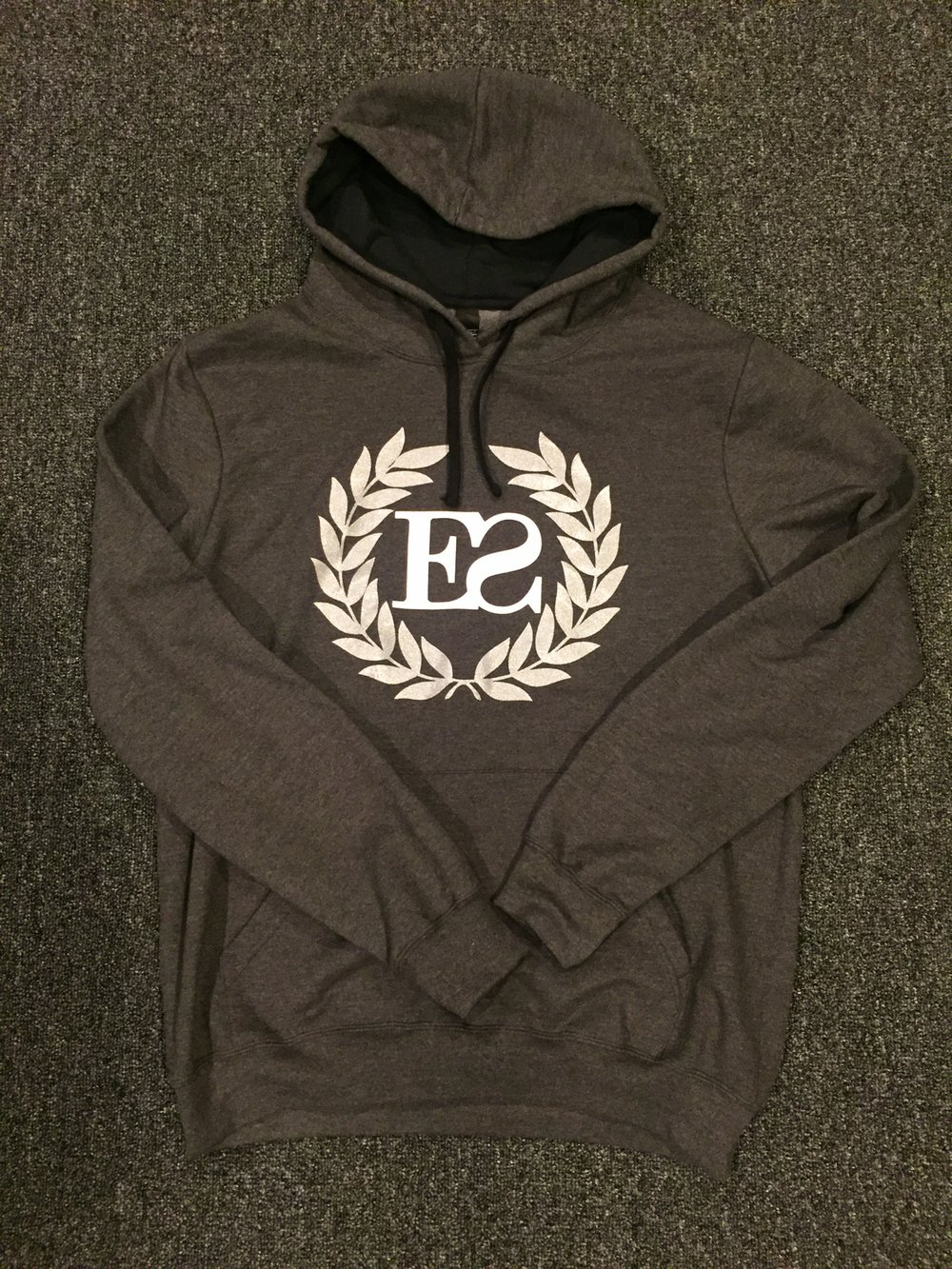 Image of Charcoal Crest Hoodie