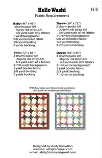 Image 2 of Hello Washi Quilt Pattern - PDF Version
