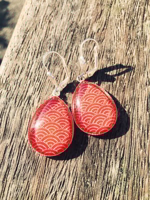 Image of Boucles dormeuses Saka Red