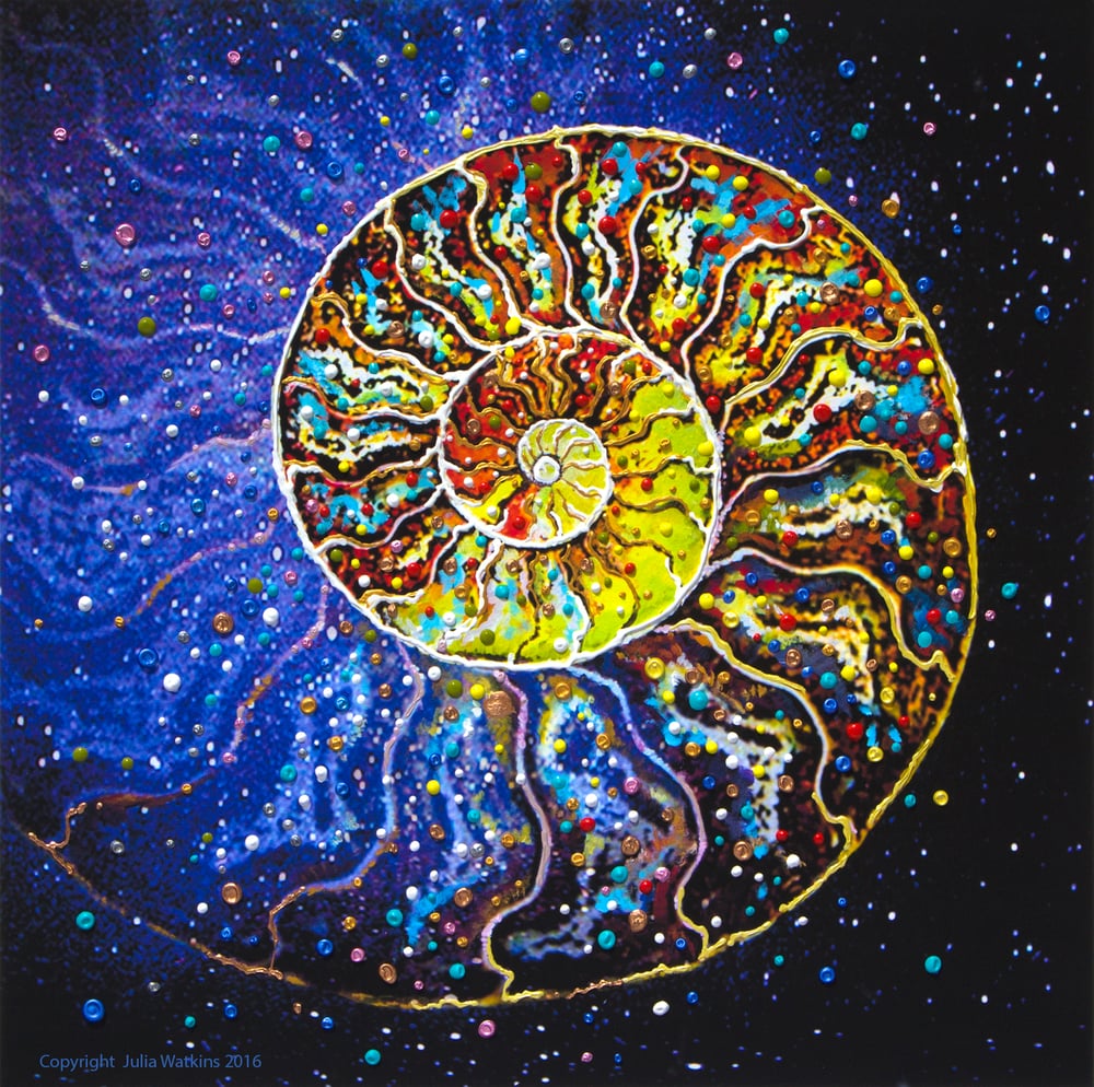 Image of The Sacred Nautilus Energy Painting - Giclee Print